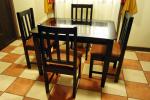 Comedor Econ&oacute;mico 4 Sillas Vidrio