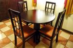 Comedor Luna Redondo 4 Sillas