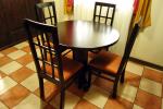 Juego de Comedor Luna Redondo 4 sillas
