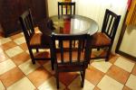 Juego de Comedor Redondo 4 sillas Vidrio