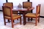 Juego de Comedor Redondo 4 sillas Vidrio
